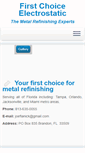Mobile Screenshot of firstchoiceelectrostatic.com