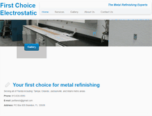 Tablet Screenshot of firstchoiceelectrostatic.com